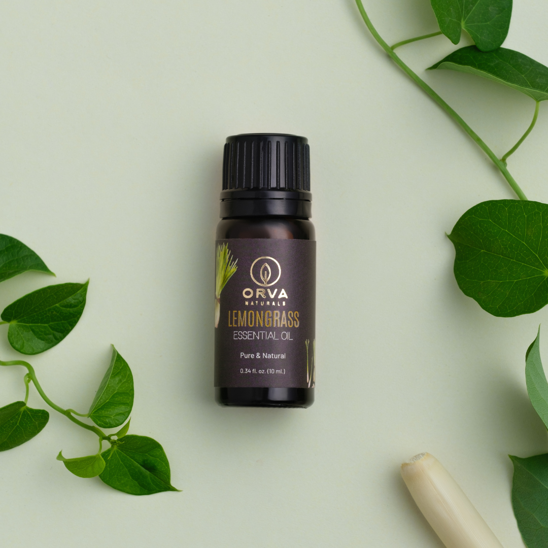 ORVA Naturals Essential Oil - Lemongrass 10 Ml