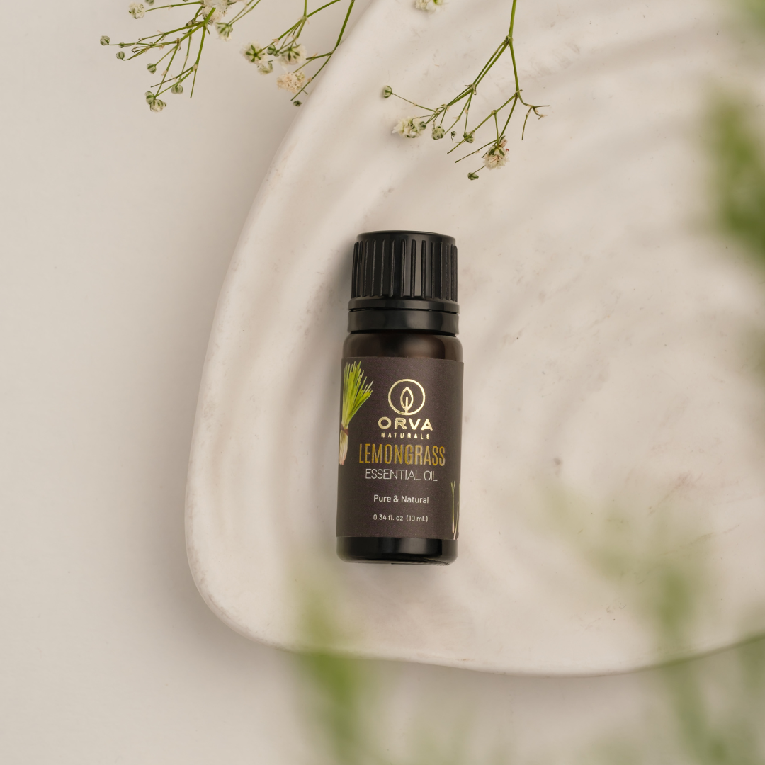 ORVA Naturals Essential Oil -  Lemongrass 10 Ml