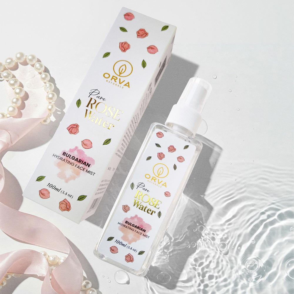 Orva Naturals Pure Rose Water Bulgarian hydrating face mist 100 ml