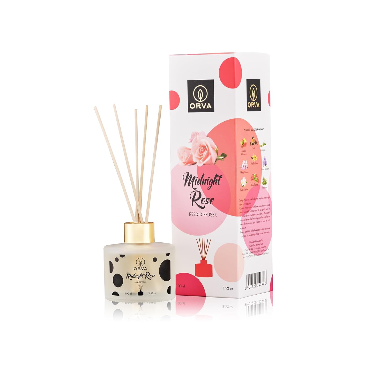 Orva Reed Diffuser Fragrance - Midnight Rose