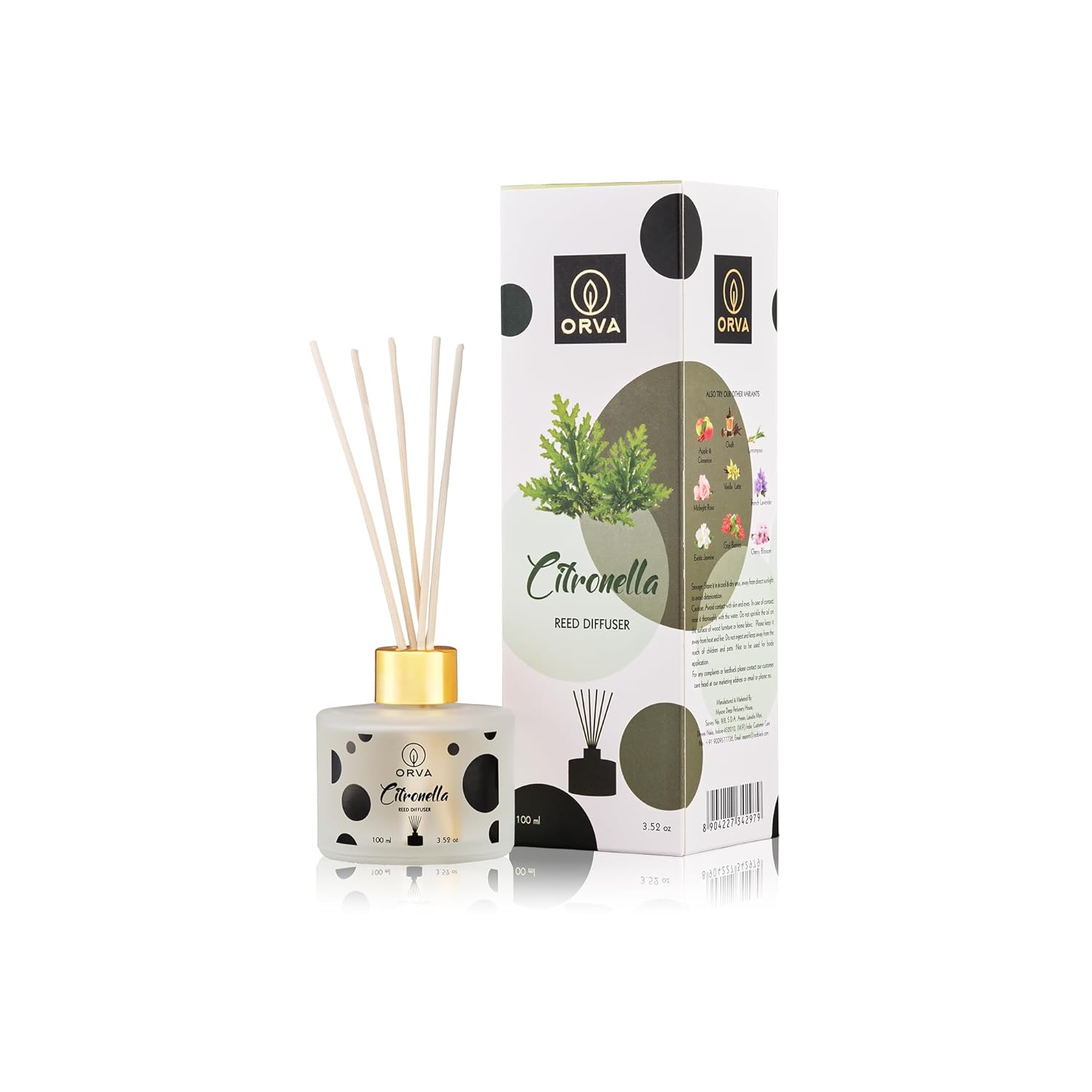 Orva Reed Diffuser Fragrance - Citronella