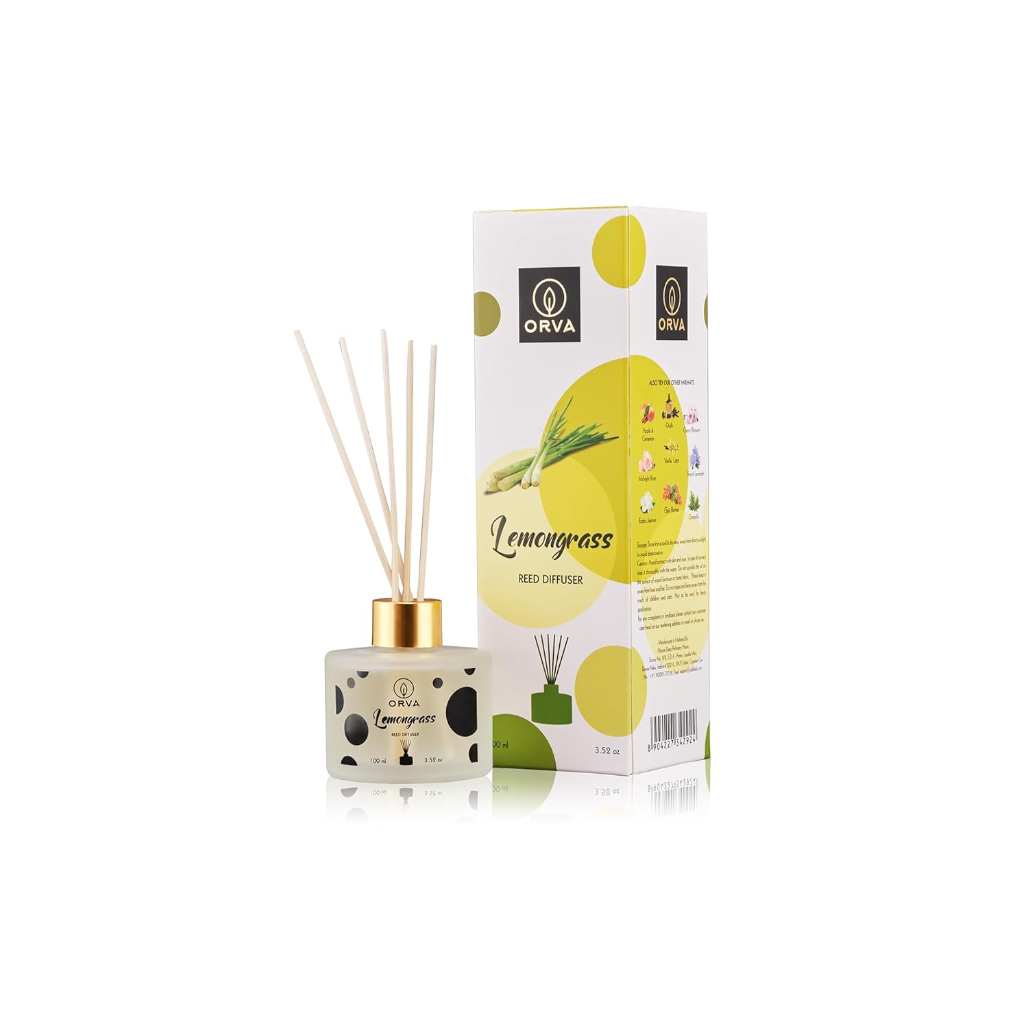 Orva Reed Diffuser Fragrance - Lemongrass