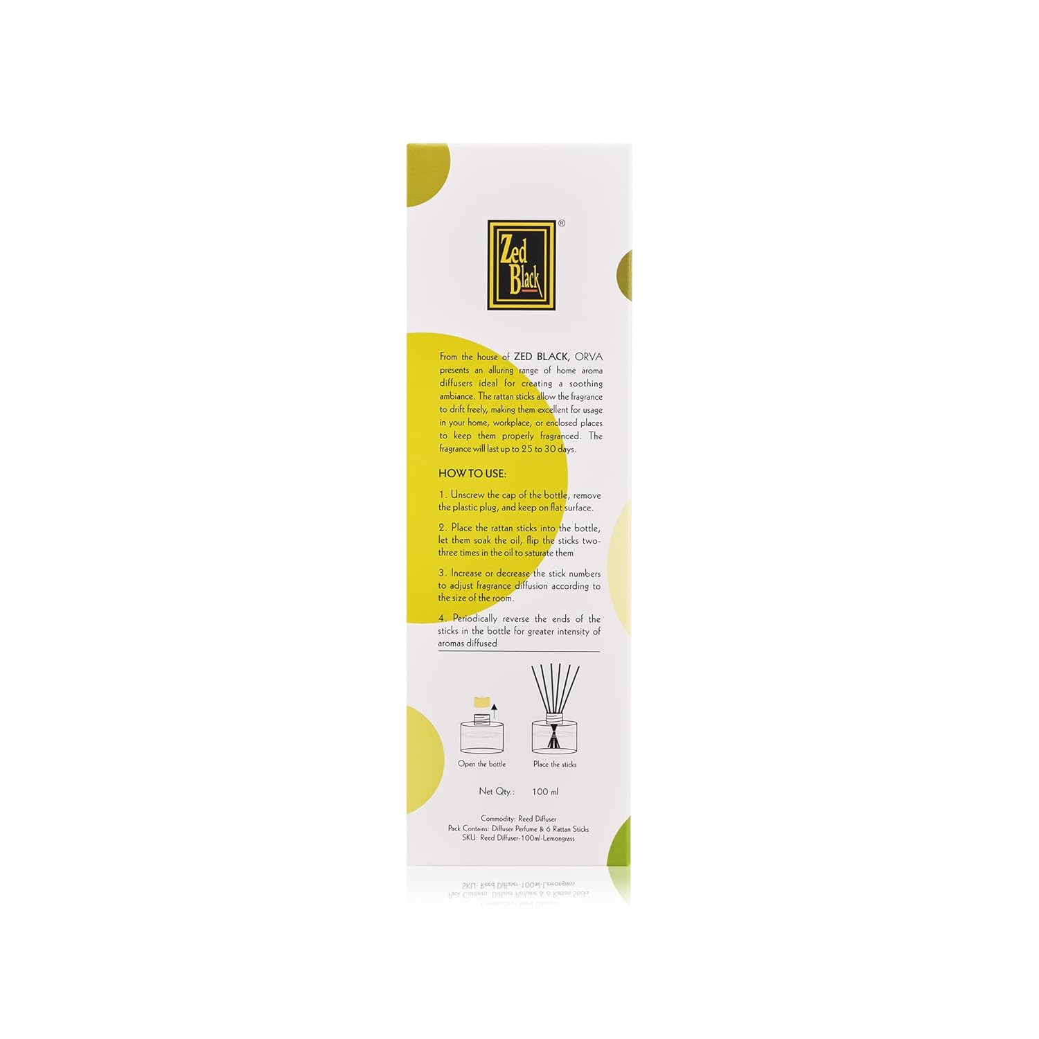 Orva Reed Diffuser Fragrance - Lemongrass