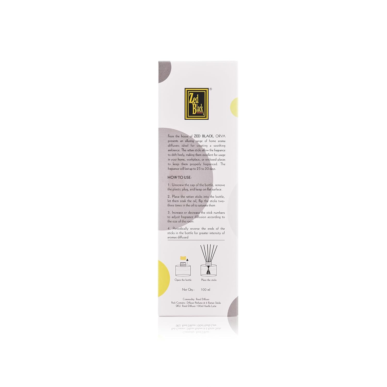 Orva Reed Diffuser Fragrance - Vanilla Latte