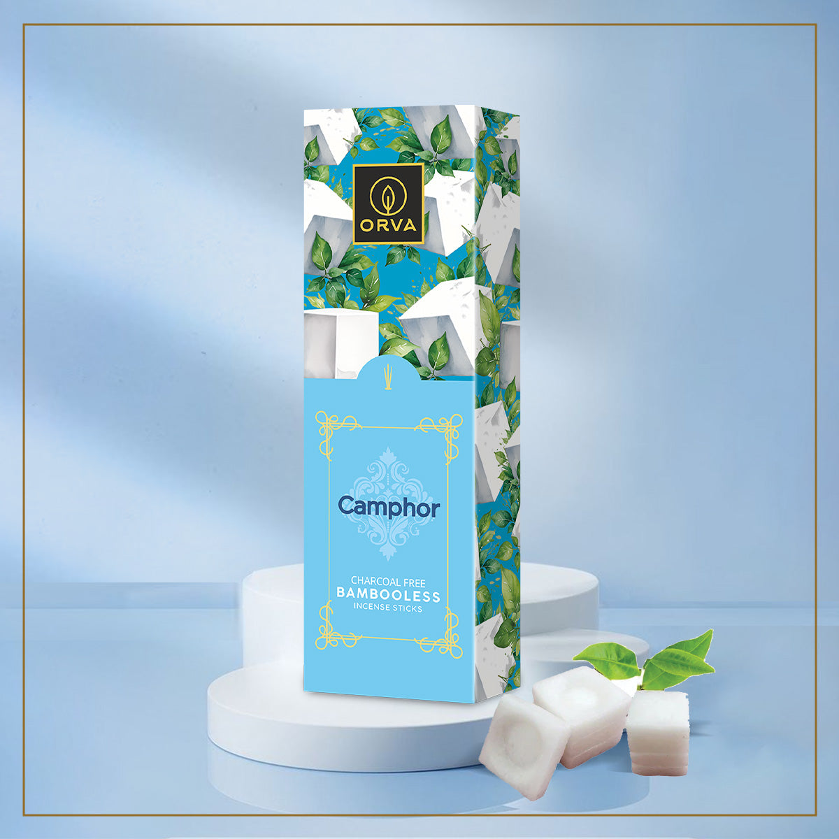 ORVA Bambooless Incense sticks: Camphor Pack of 1 ( 90 g)